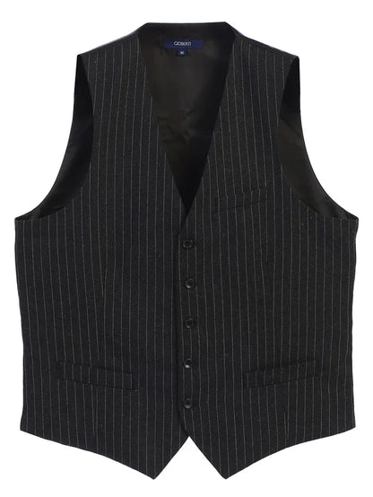 MEN'S 5N BUTTON FORMAL STRIPE SUIT VEST