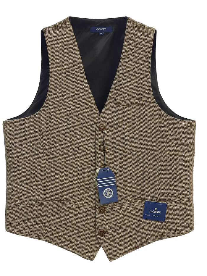 MEN'S 6 BUTTON CUSTOM FORMAL TWEED VEST