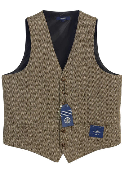 MEN'S 6 BUTTON CUSTOM FORMAL TWEED VEST
