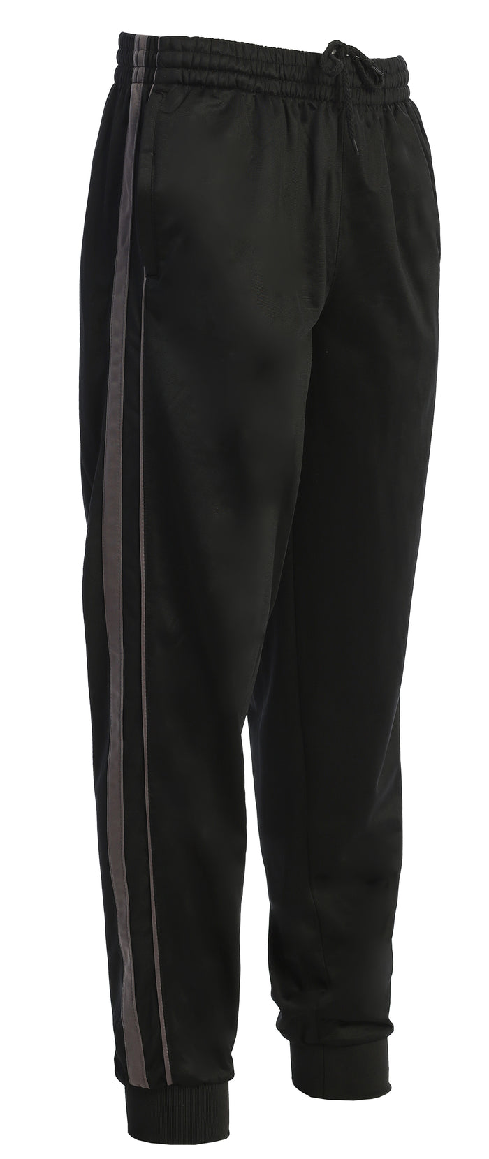 MEN'S ATHLETIC TRACK PANTS WITH RIBBED CUFF LEG