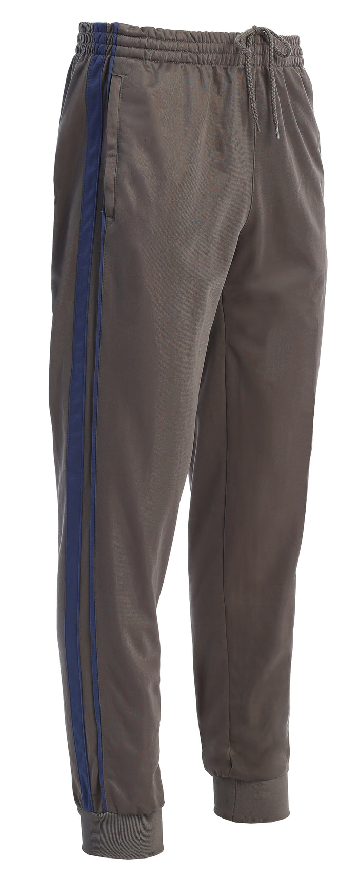 MEN'S ATHLETIC TRACK PANTS WITH RIBBED CUFF LEG