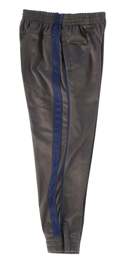 MEN'S ATHLETIC TRACK PANTS WITH RIBBED ZIPPER ANKLE CUFF