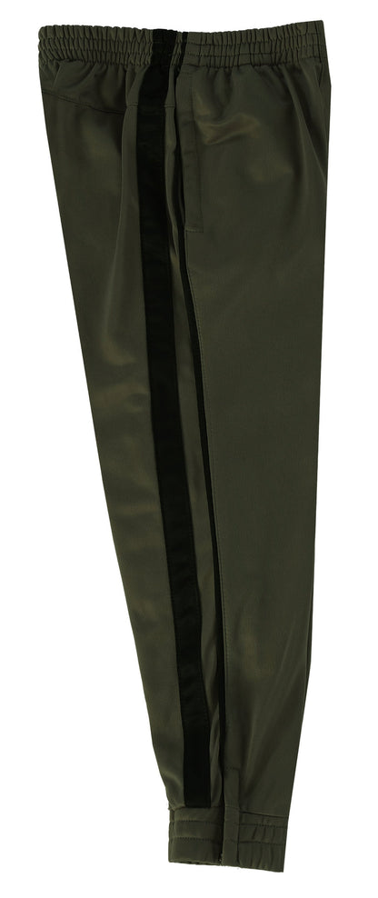 MEN'S ATHLETIC TRACK PANTS WITH RIBBED ZIPPER ANKLE CUFF