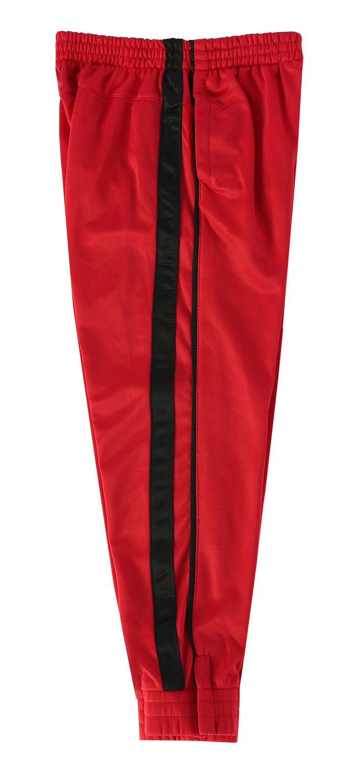 MEN'S ATHLETIC TRACK PANTS WITH RIBBED ZIPPER ANKLE CUFF