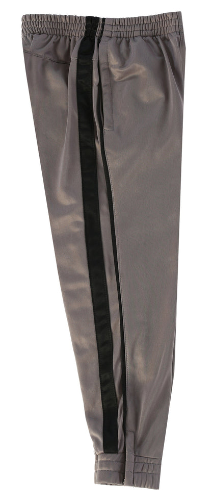 MEN'S ATHLETIC TRACK PANTS WITH RIBBED ZIPPER ANKLE CUFF