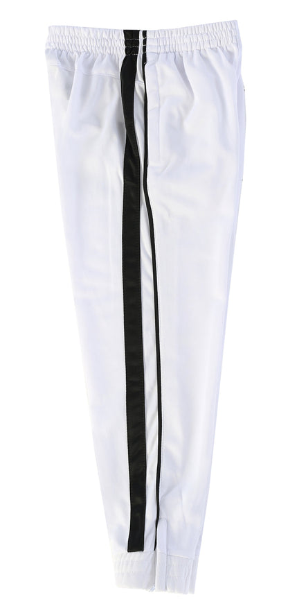 MEN'S ATHLETIC TRACK PANTS WITH RIBBED ZIPPER ANKLE CUFF