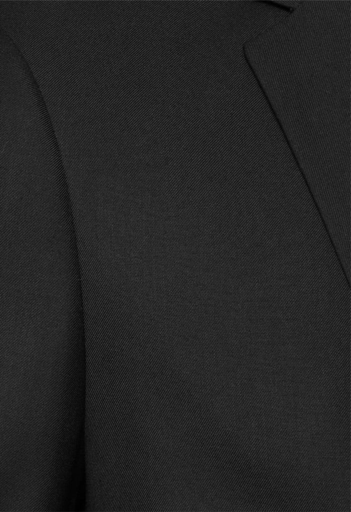 Men's Black Notched Lapel Suit Slim Fit (3 PCS)