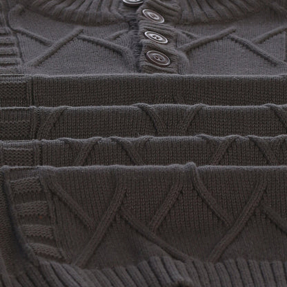 Men's Button Down Collar Pullover