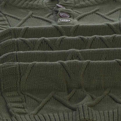Men's Button Down Collar Pullover