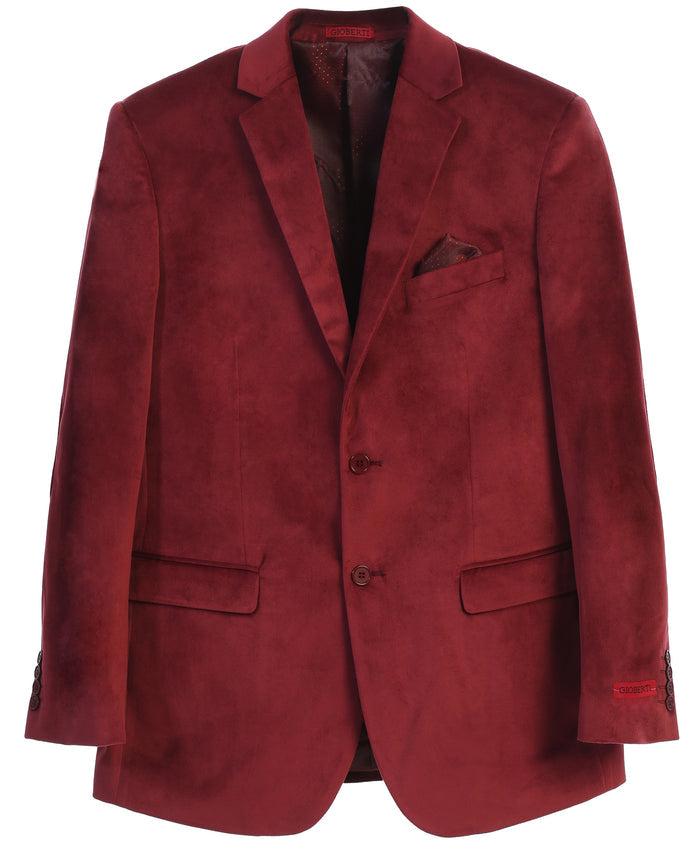 Men's Formal Ultra Soft Velvet Blazer Jacket