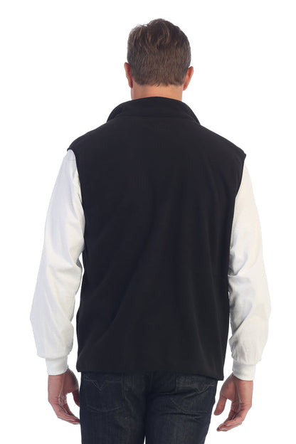 Men's Full Zipper Polar Fleece Vest