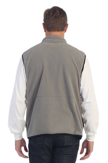 Men's Full Zipper Polar Fleece Vest