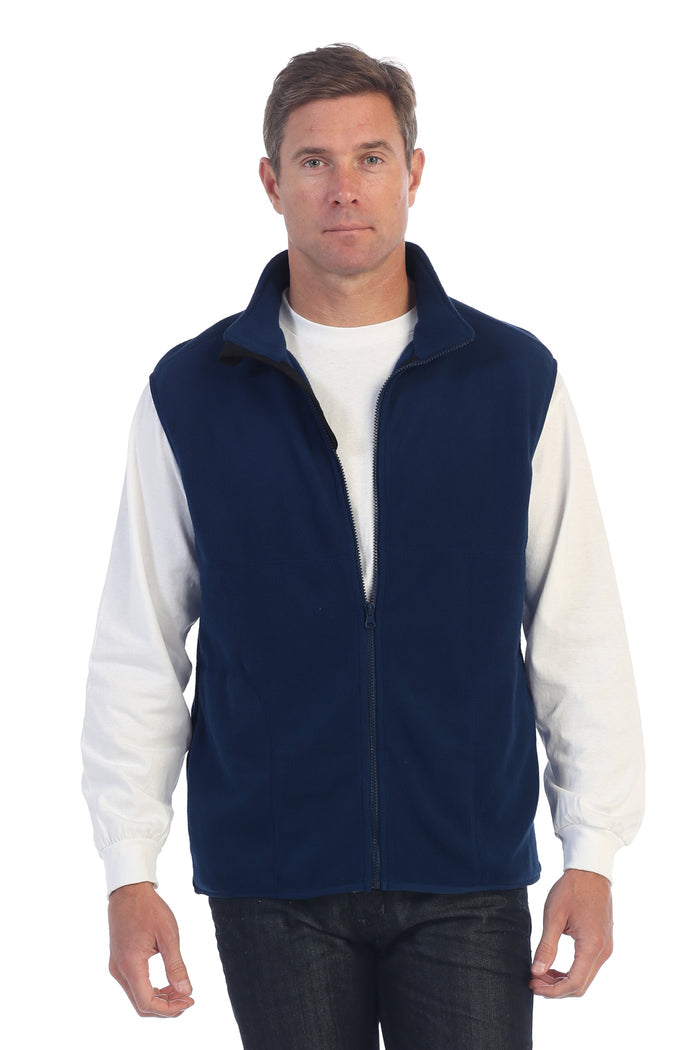 Men's Full Zipper Polar Fleece Vest