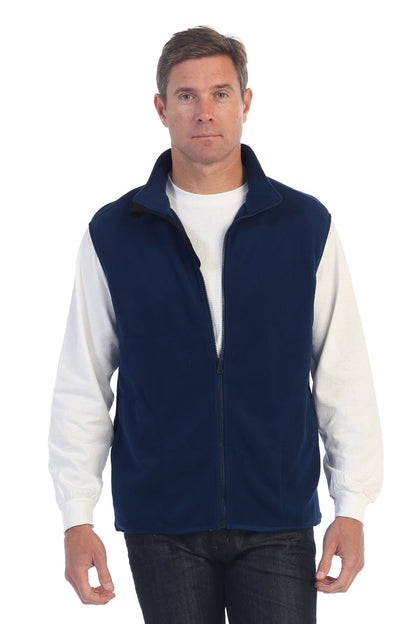 Men's Full Zipper Polar Fleece Vest
