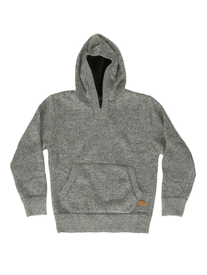 MEN'S KNITTED PULLOVER HOODIE