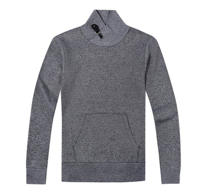 MEN'S LONG SLEEVE TURTLENECK COLLAR PULLOVER KNITTED SWEATER