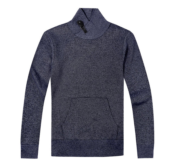MEN'S LONG SLEEVE TURTLENECK COLLAR PULLOVER KNITTED SWEATER
