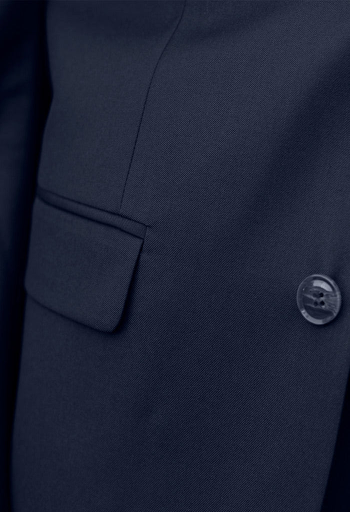 Men's Navy Notched Lapel Suit Slim Fit (2 PCS)