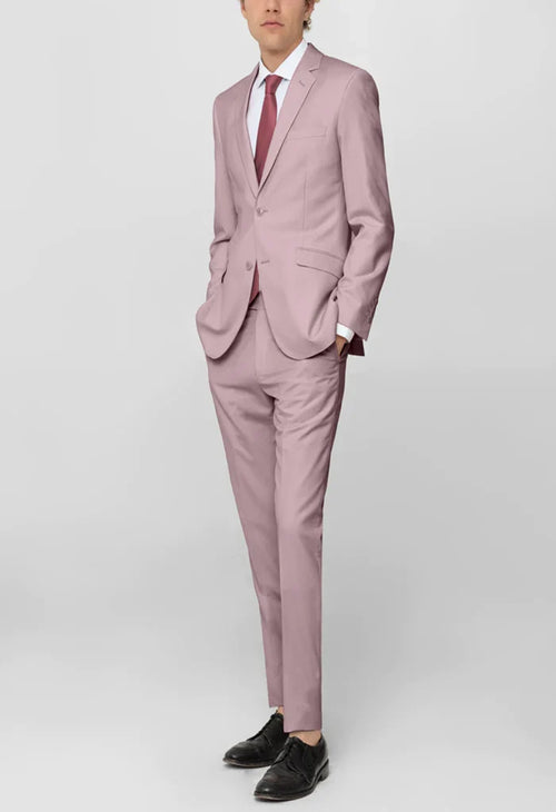 Men's Rose Notched Lapel Suit Slim Fit (2 PCS)
