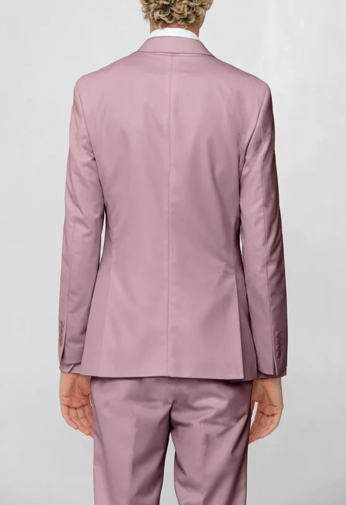 Men's Rose Notched Lapel Suit Slim Fit (2 PCS)