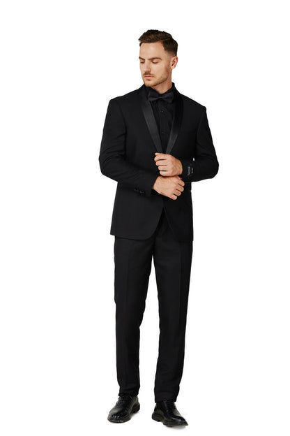 Men's Satin Black Shawl Lapel Tuxedo Slim Fit (2 PCS)