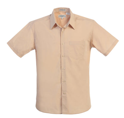 Men's Short Sleeve Solid Dress Shirt