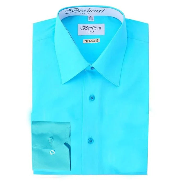 Men's slim-fit dress shirt
