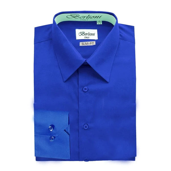 Men's slim-fit dress shirt