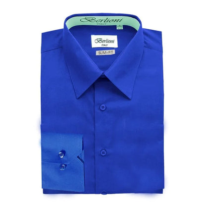 Men's slim-fit dress shirt