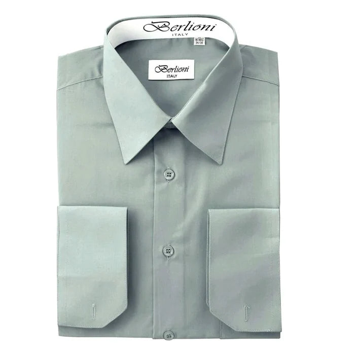 MEN'S SOLID FRENCH CONVERTIBLE SHIRT