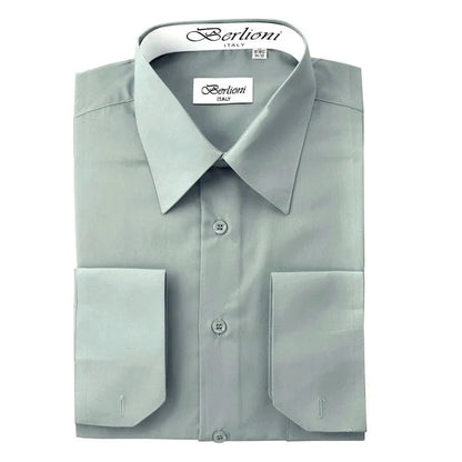 MEN'S SOLID FRENCH CONVERTIBLE SHIRT