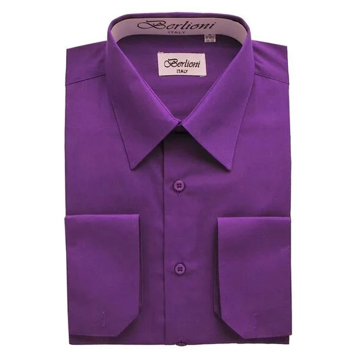 MEN'S SOLID FRENCH CONVERTIBLE SHIRT