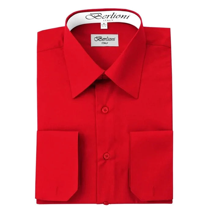 MEN'S SOLID FRENCH CONVERTIBLE SHIRT
