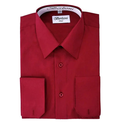 MEN'S SOLID FRENCH CONVERTIBLE SHIRT