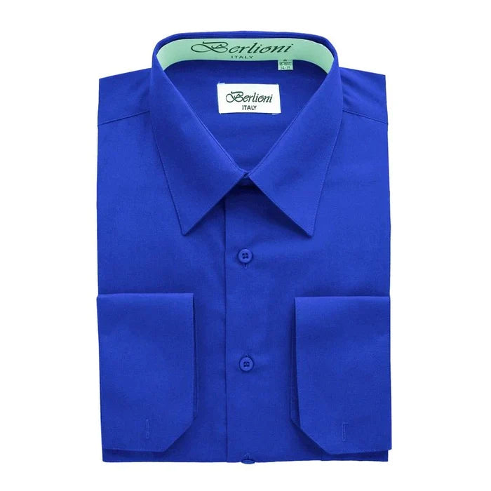 MEN'S SOLID FRENCH CONVERTIBLE SHIRT
