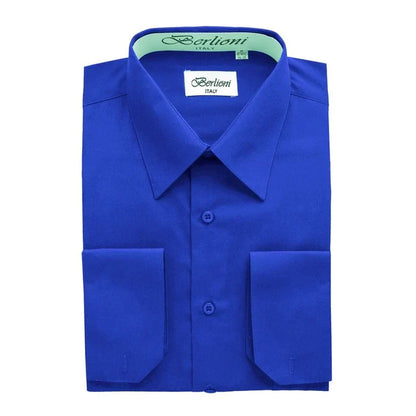 MEN'S SOLID FRENCH CONVERTIBLE SHIRT