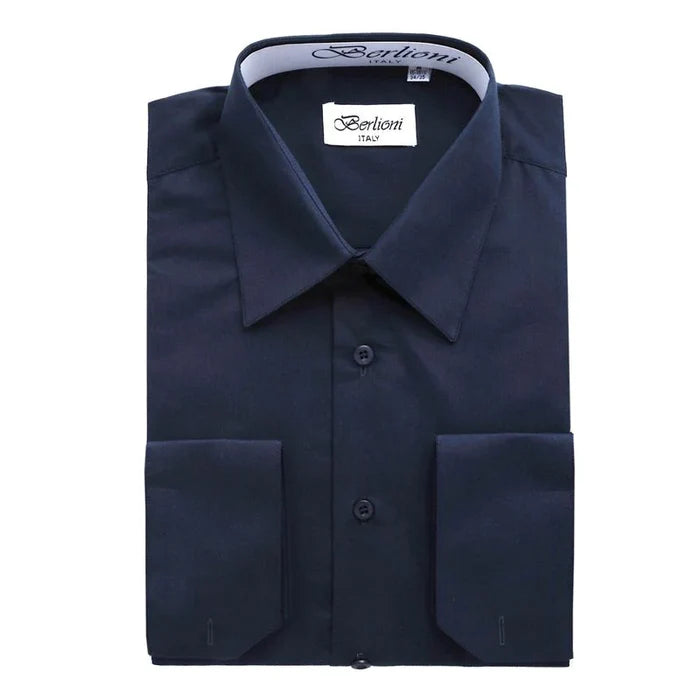 MEN'S SOLID FRENCH CONVERTIBLE SHIRT