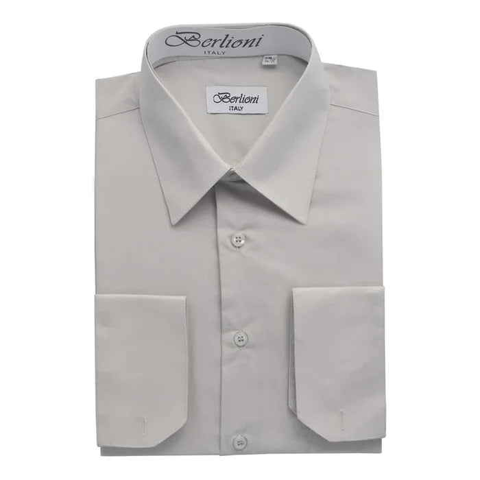 MEN'S SOLID FRENCH CONVERTIBLE SHIRT