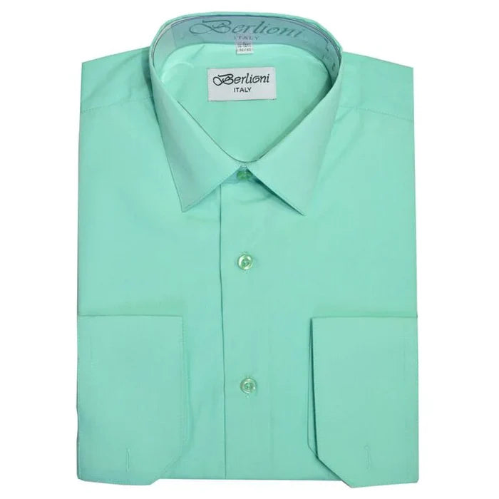 MEN'S SOLID FRENCH CONVERTIBLE SHIRT
