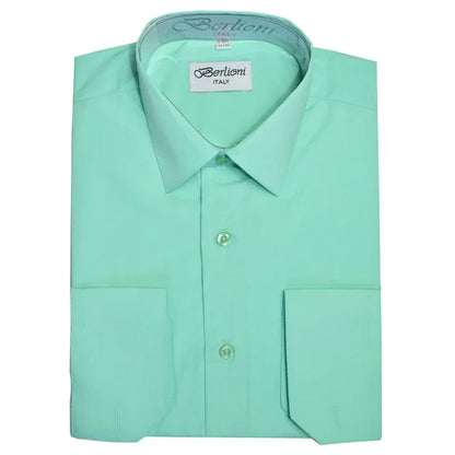 MEN'S SOLID FRENCH CONVERTIBLE SHIRT
