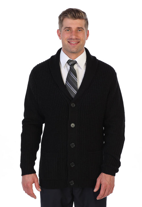 Men's Stockinette Knit Pattern Casual Sweater