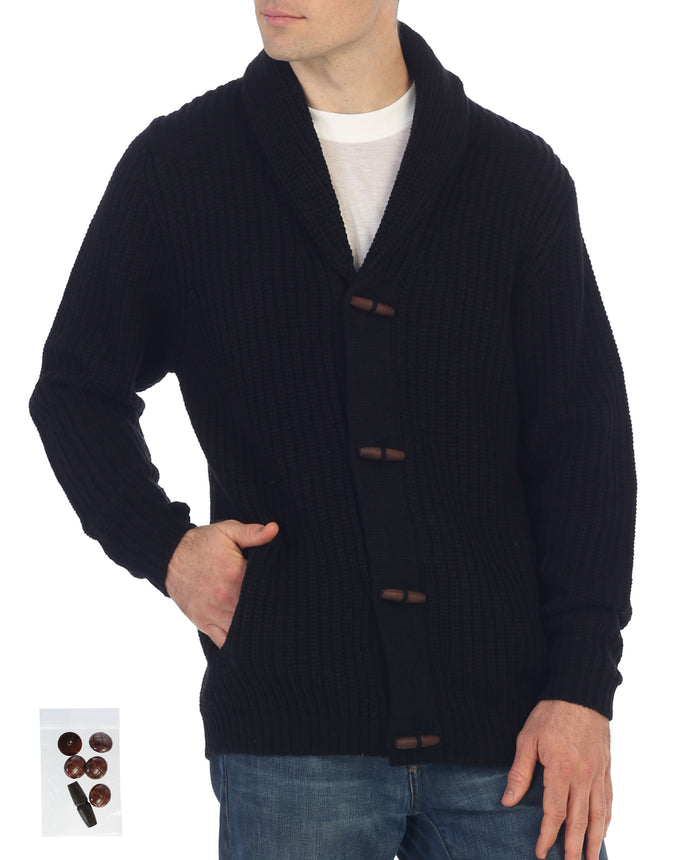 Men's Stockinette Knit Pattern Casual Sweater