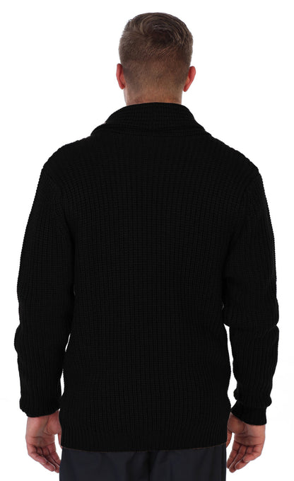 Men's Stockinette Knit Pattern Casual Sweater