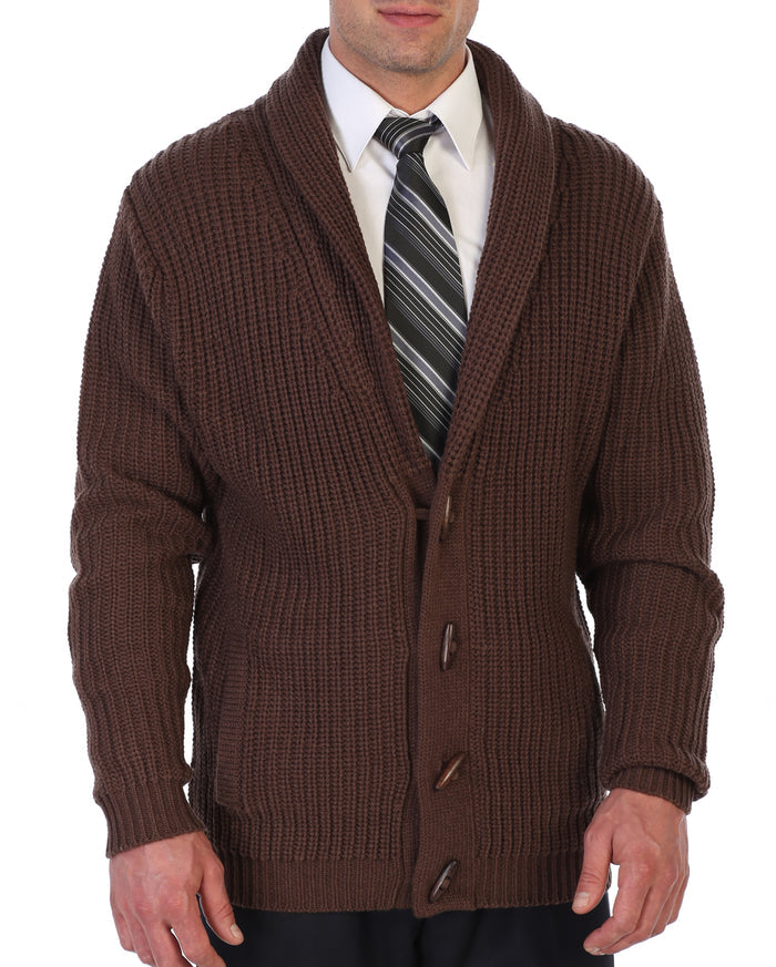 Men's Stockinette Knit Pattern Casual Sweater