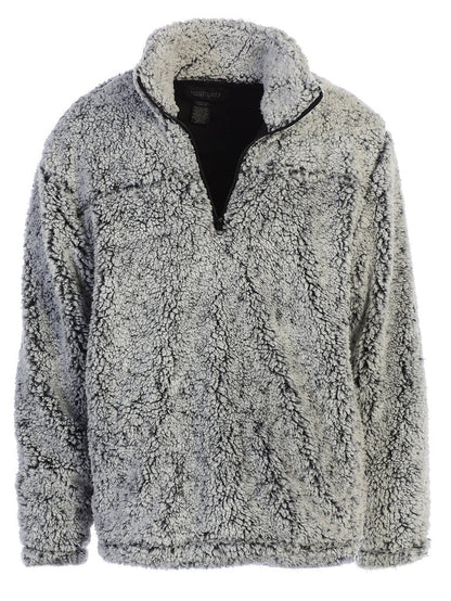 Men's Super Soft Sherpa Half Zip Pullover Sweater