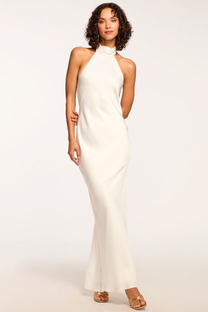 Tatiana High Neck Gown | IVORY