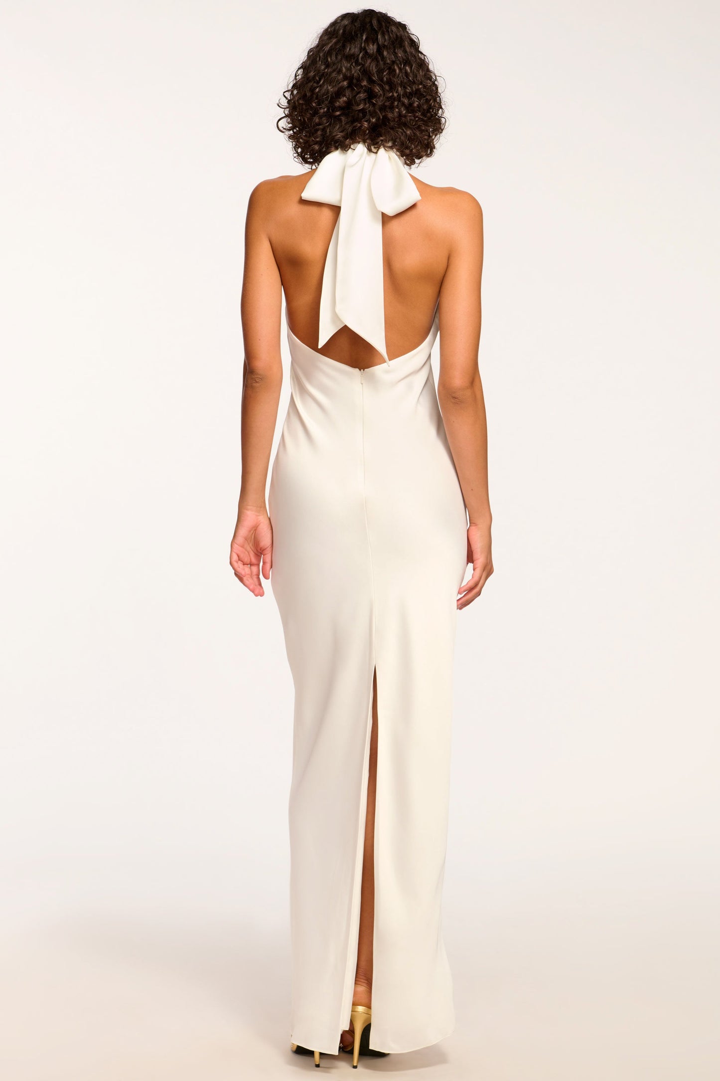 Tatiana High Neck Gown | IVORY