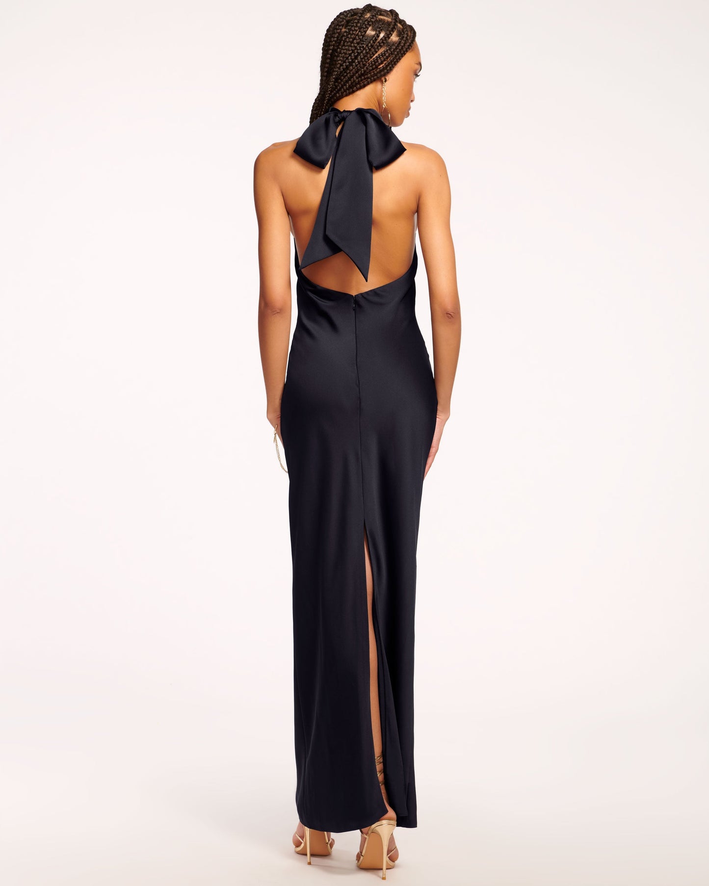 Tatiana High Neck Gown | NAVY