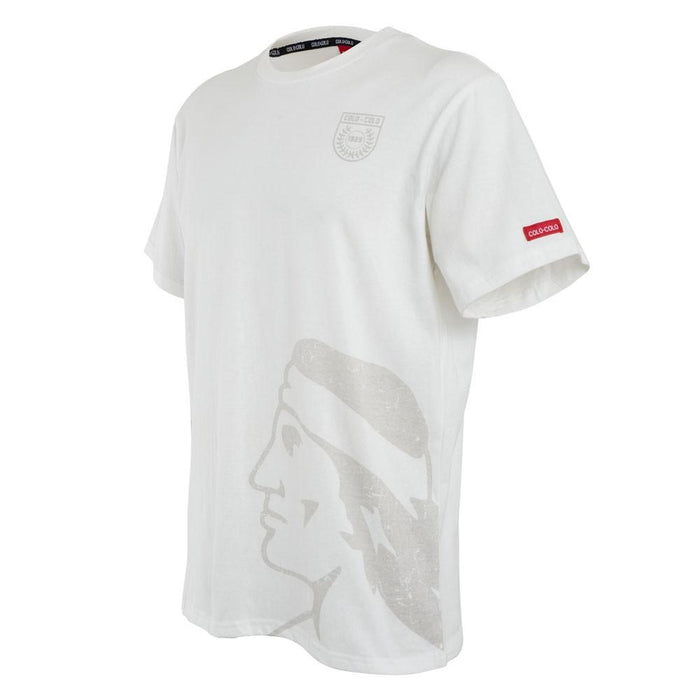 Polera Colo Colo Urbano "Cacique Gris" Blanca