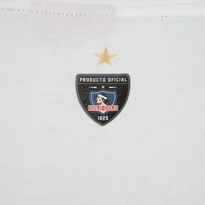 Polera Colo Colo Urbano "Cacique Gris" Blanca